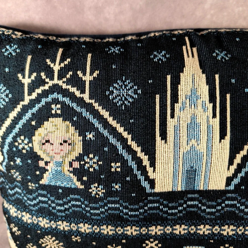 Disney Double Sided Frozen Tapestry Throw Lumbar Pillow 12